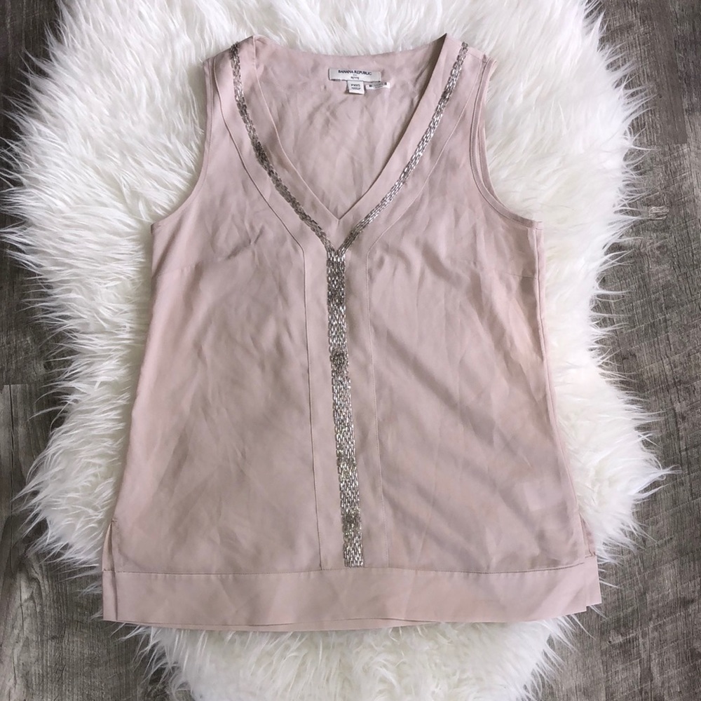 Banana Republic formal beaded blouse top BOGO NYE